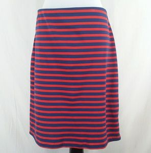 Old Navy Red Blue Pencil Skirt Size Large Knit
